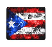 Gamer Mouse Pad Drapeau De Porto Rico Flottant Bords Surpiqués Accessoire Bureau Résistant À Usure Mouse Pad pour Gamer Travail Gaming 25X30Cm