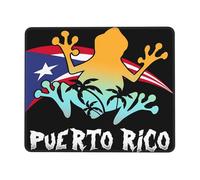 Gamer Mouse Pad Drapeau Grenouille De Porto Rico Moderne Tapis De Souris Gaming Lavable Mousepad pour Pc Ordinateur Clavier 25X30Cm