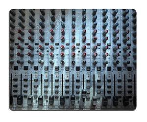 Gamer Mouse Pad, Gros Plan d'une Console De Mixage Audio, Concept Musical, Prise De Vue en Studio Tapis De Souris Antidérapante Tapis Souris Base en Caoutchouc Mousepad pour Souris 25X30Cm