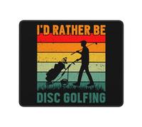 Gamer Mouse Pad Je Préférerais Faire du Disc Golf Moderne Mousepad Étanche Tapis De Souris Gaming pour Gamer Gaming Travail 25X30Cm