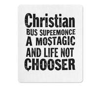 Gamer Mouse Pad Jésus Mostagic Life Ne Choisit Pas Lavable Tapis De Souris Durable Accessoire Bureau pour Pc Clavier Bureau 25X30Cm