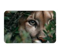 Gamer Mouse Pad Magnifiques Looks De Cougar du Lush Green Rectangular Base en Caoutchouc Anti-Dérapant Mousepad Lavable Tapis De Souris Gaming pour Travail Gaming Gamer 25X30Cm