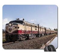 Gamer Mouse Pad, Train Locomotive Chemin De Fer Transport Ferroviaire Mouse Pad Antidérapante Mousepad Optimisé Souris De Gaming pour Pc Souris Jeux 25X30Cm