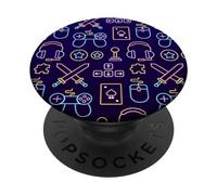Gamer Pop Socket pour téléphone Gamer PopSockets Game On Gamer PopSockets PopGrip Interchangeable