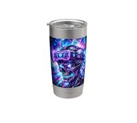 Gamer tête de mort casque VR réalité virtuelle jeux gaming Gobelet isotherme en acier inoxydable double paroi