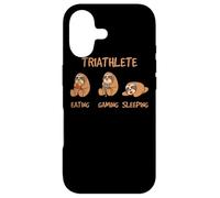 Gamer Triathlete Funny Gaming Sloth Playing Video Game Nerd Coque pour iPhone 17