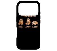 Gamer Triathlete Funny Gaming Sloth Playing Video Game Nerd Coque pour iPhone 17 Pro