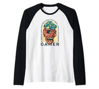 Gamer Une Personne Qui a réalisé Que la Vraie Vie est trop ennuyeuse Manche Raglan