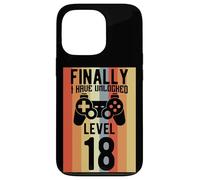 Gamer Unlocked Niveau 18 Gaming Nerds Birthday Coque pour iPhone 13 Pro
