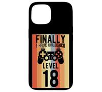 Gamer Unlocked Niveau 18 Gaming Nerds Birthday Coque pour iPhone 15