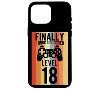 Gamer Unlocked Niveau 18 Gaming Nerds Birthday Coque pour iPhone 16 Pro Max