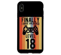 Gamer Unlocked Niveau 18 Gaming Nerds Birthday Coque pour iPhone XS Max