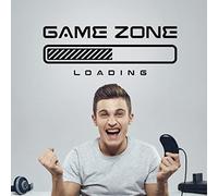 Gamer Zone Loading Stickers muraux pour chambre d'enfant garçon Décoration Sticker Poster décalcomanie vinyle mural Teenage Stencils citation