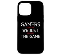 Gamers Can't Die We Just Restart The Game Funny Gaming Meme Coque pour iPhone 13 Pro Max