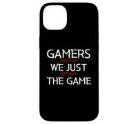 Gamers Can't Die We Just Restart The Game Funny Gaming Meme Coque pour iPhone 14 Plus