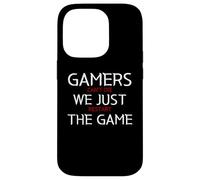 Gamers Can't Die We Just Restart The Game Funny Gaming Meme Coque pour iPhone 14 Pro