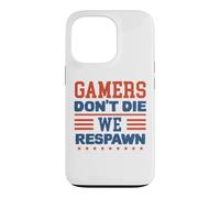 Gamers Don't Die We Respawn Sparklers Patriotic Men Women Coque pour iPhone 13 Pro