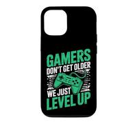 Gamers Don't Get Older We Just Level Up Funny Gamer Retro Coque pour iPhone 12/12 Pro