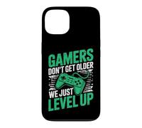 Gamers Don't Get Older We Just Level Up Funny Gamer Retro Coque pour iPhone 13