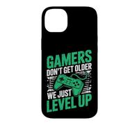 Gamers Don't Get Older We Just Level Up Funny Gamer Retro Coque pour iPhone 14 Plus