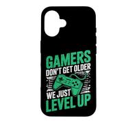 Gamers Don't Get Older We Just Level Up Funny Gamer Retro Coque pour iPhone 16