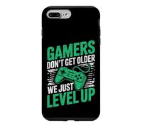 Gamers Don't Get Older We Just Level Up Funny Gamer Retro Coque pour iPhone 7 Plus/8 Plus