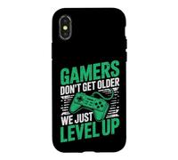 Gamers Don't Get Older We Just Level Up Funny Gamer Retro Coque pour iPhone X/XS