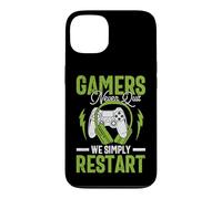 Gamers Never Quit We Simply Restart Funny Video Game Lovers Coque pour iPhone 13