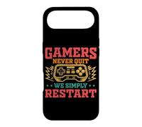 Gamers Never Quit We Simply Restart Funny Video Game Lovers Coque pour iPhone Air