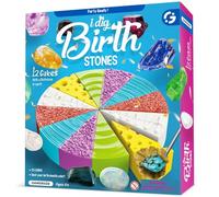 Gamerside Kit de Fouille pour Enfants, Ensemble de Fouille de Pierres Précieuses et Minéraux avec 12 Pierres, Jouet de Géologie et Archéologie pour Enfants de 6 7 8 Ans, Cadeau pour Garçons et Filles