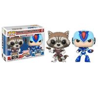 Funko Figurine Pop Marvel vs Capcom Rocket vs Megaman X 2Pack