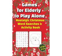 Games for Elderly to Play Alone-: Nostalgic Christmas Word Searches & Activity Book