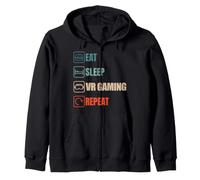 Games Repeat pc Gaming Jeux vidéo Lunettes VR Headset Gamer Sweat à Capuche