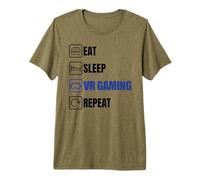 Games Repeat pc Gaming Jeux vidéo Lunettes VR Headset Gamer T-Shirt Haut de Gamme