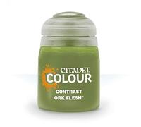 Games Workshop – Peinture Citadel Contrast Ork Flesh – Pot 18 ml