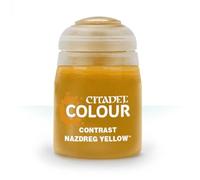 Games Workshop – Peinture Citadel Contrast Nazdreg Yellow – Pot de 18 ml