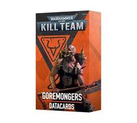Games Workshop - Warhammer 40 000 - Kill Team : Goremongers Datacards (édition 2025)