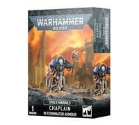 Games Workshop - Warhammer 40 000 - Space Marines : Chapelain in Terminator Armour (édition 2023), Bleu, Métallisé Foncé
