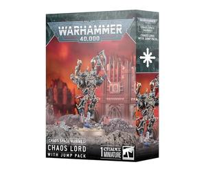 Games Workshop - Warhammer 40k Chaos Space Marines : Lord with Jump Pack - Kit de Figurines Miniatures de Table - 26 Composants en Plastique, 1 Base Ronde Citadel de 40 mm - pour Plus de 14 Ans