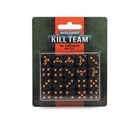 Games Workshop Warhammer 40k - Kill Team Ork Kommandos Dice Set Noir