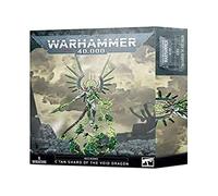 Figurine Warhammer 40k Necron Echarde C'Tan du Dragon du Néant - vert/gris