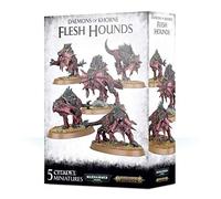 Games Workshop Warhammer AoS & 40k - Daemons of Khorne Flesh Hounds 99129915050 Noir