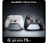 GameSir Nova Lite 2 contrôleur de commutateur sans fil manette Bluetooth avec effet Hall pour Nintendo Switch, iPhone, Android, PC Luminous White