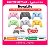 Gamesir Nova Lite manettes PC pour Nintendo Switch 2 contrôleur commutateur vapeur Android iOS iPhone contrôle effet Hall Joystick Yellow