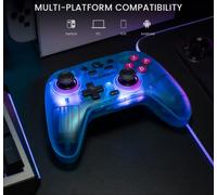 GameSir Nova Wireless Switch Pro Controller pour Switch/Lite/OLED, Contrôleur Switch avec JoySticks à Effet Hall, LED RGB, Turbo, Programmable, Mouvement