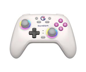 GameSir Nova Wireless Switch Pro Controller pour Switch/Lite/OLED, manettes de jeu à effet Hall, LED RGB, rechargeable 1200mAh, Turbo, programmable, contrôle de mouvement, fonction de réveil (blanc)