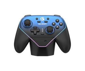 GameSir Super Nova Manette Sans Fil avec Station de Charge - Joysticks à Effet Hall, Gâchettes Réglables - Switch/Switch 2 Gyro, PC, Mobile - Nightfall Blue