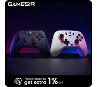 GameSir Manette sans fil Nova Lite, connectivité tri-mode, manette de jeu PC pour Windows PC/Switch/Stem/iOS/Android, avec déclencheur à effet Hall, DualVibration, Turbo, Motion (Blanc)