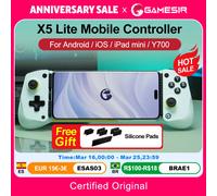 GameSir X5 Lite manettes de téléphone portable pour iPhone 16 15 série iPad Mini Android tablette contrôleur effet Hall Joysticks conception Wasabi