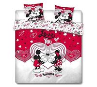 Gamesland Disney - Parure de lit 240X220 - Mickey Minnie Love You '100% Poly